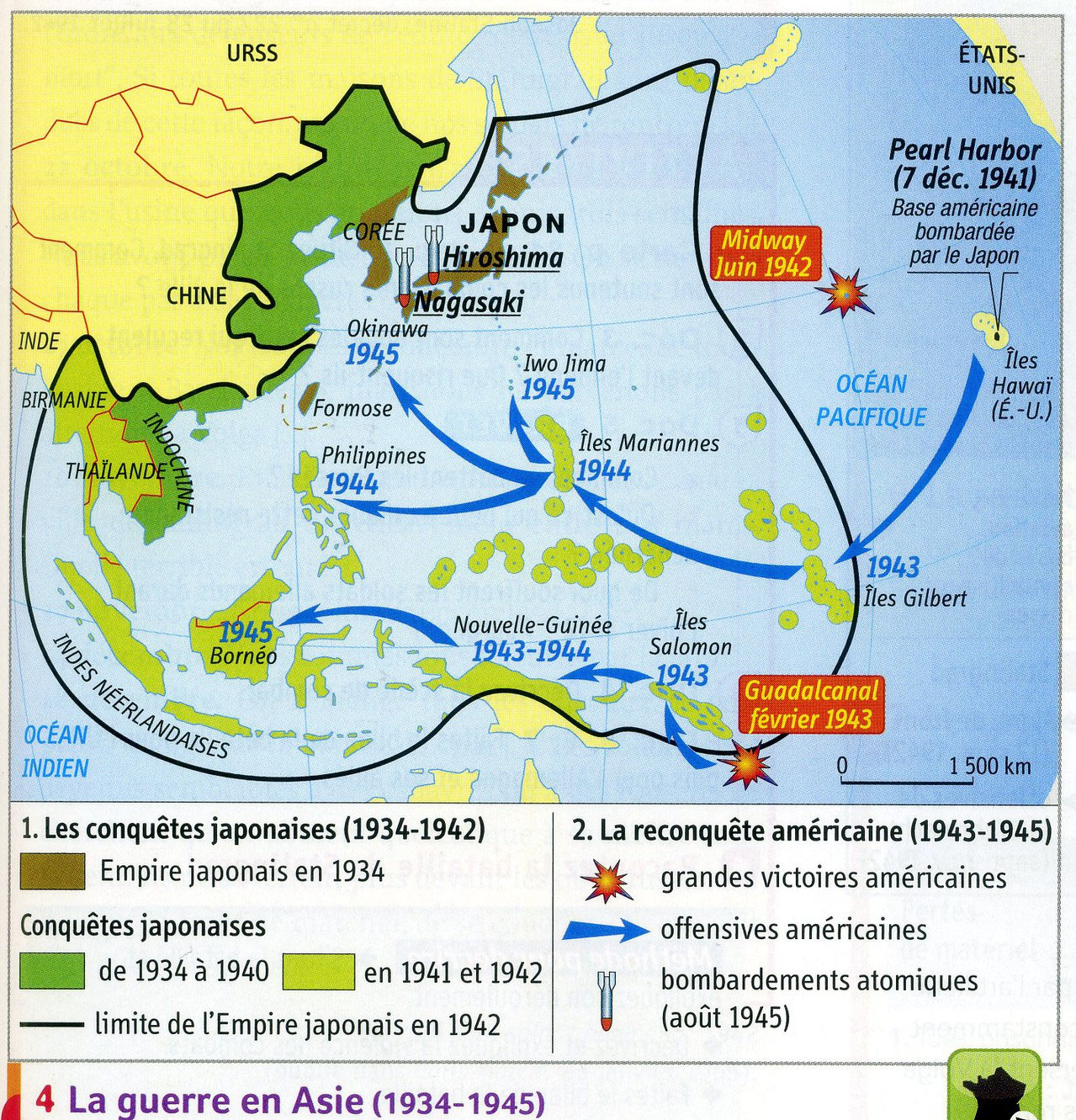 En 1945 Bataille De La Guerre Du Pacifique Seconde guerre mondiale. - Site Jimdo de cliopetitecamargue34!