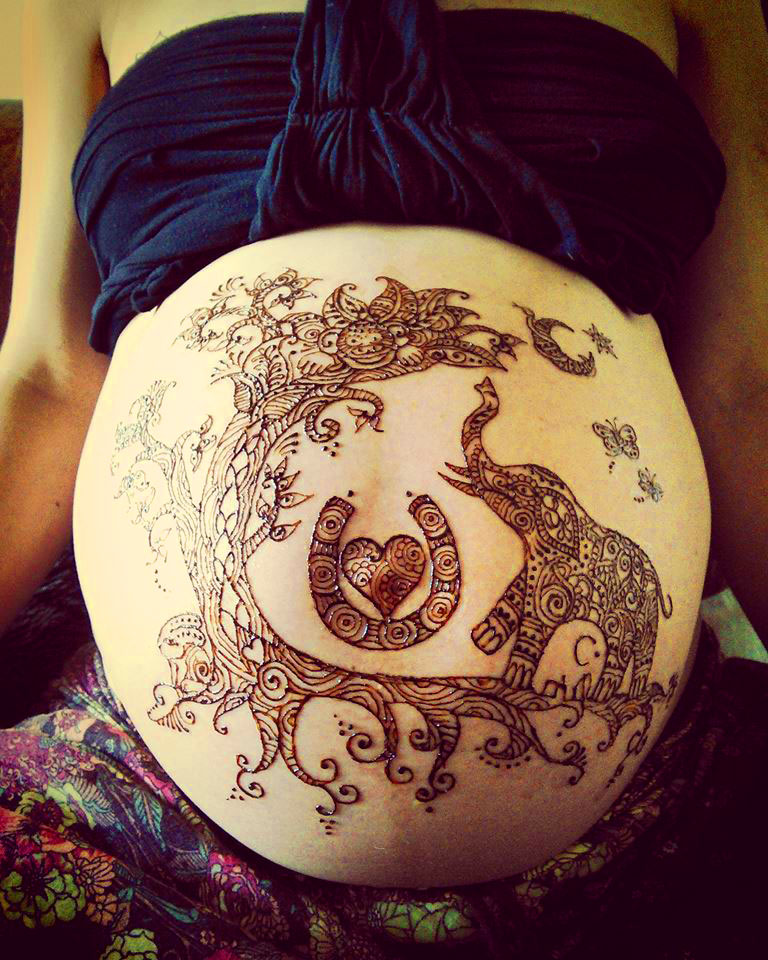 Maternity Henna Red Hand Henna
