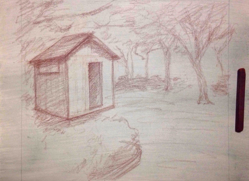パステル 風景画の制作過程 学のアトリエ パステル 風景画の制作過程 学のアトリエ