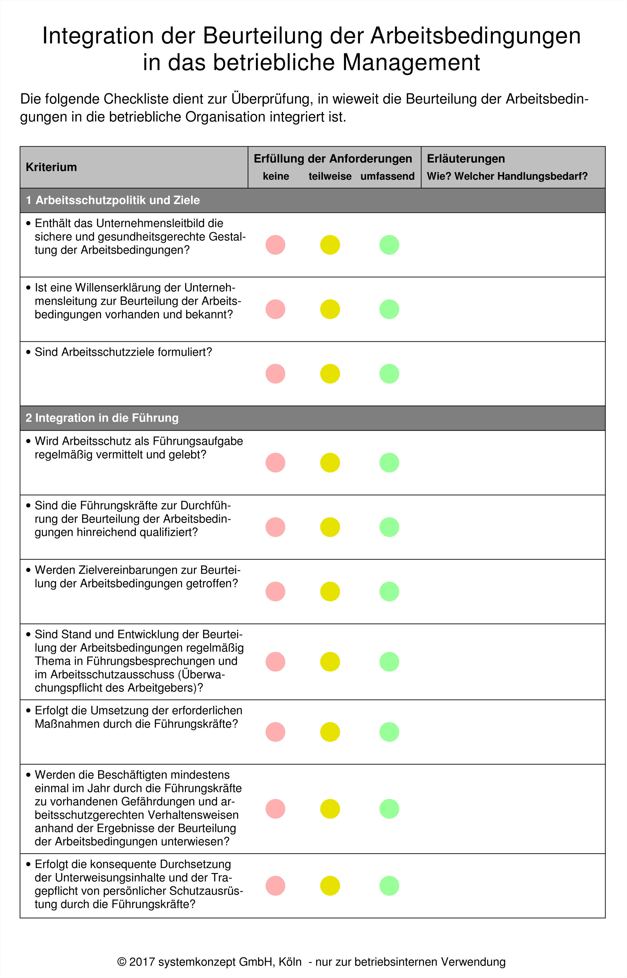 Dokumentation einer Gefährdungsbeurteilung - DCVerlag e.K.