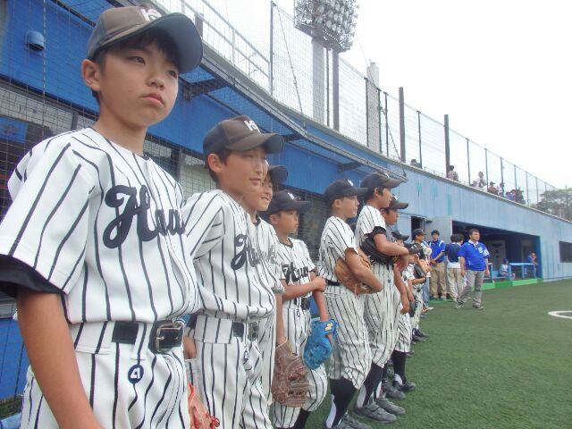 プロ野球観戦 ボールボーイ 沢山ホークス 横須賀少年野球チーム