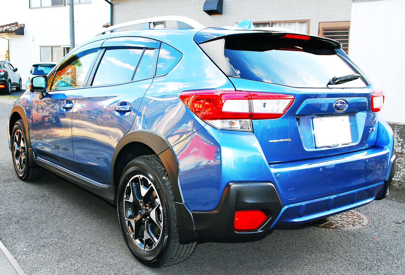 スバル ｘｖ クォーツブルー パール新車の磨き ボディガラスコーティング 飯野自動車コーティング 飯野自動車コーティング 実績３１年