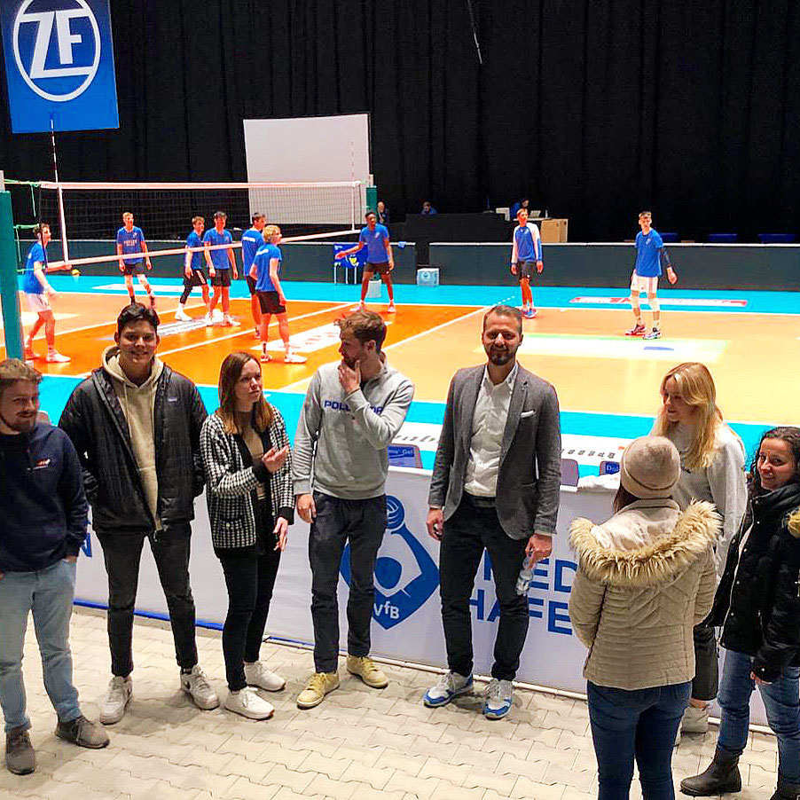 Heute beim VfB Friedrichshafen Volleyball Bodensee Campus