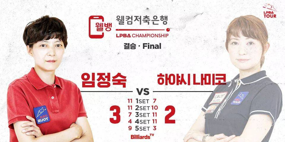 林奈美子 準優勝 韓国3c新プロツアー Lpba第3戦 ビリヤードデイズ