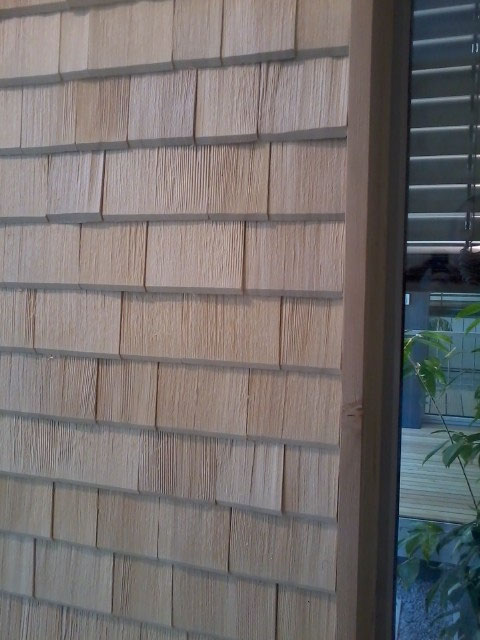 Gefaste Schindeln - Greussing Holzschindeln