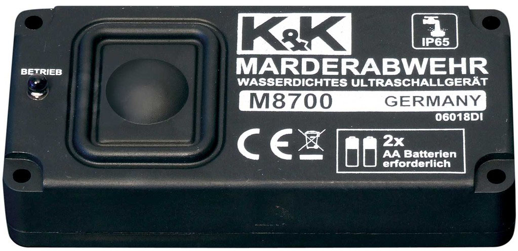 Ultraschall Marderschreck Batteriebetrieben für Auto 12V, mit