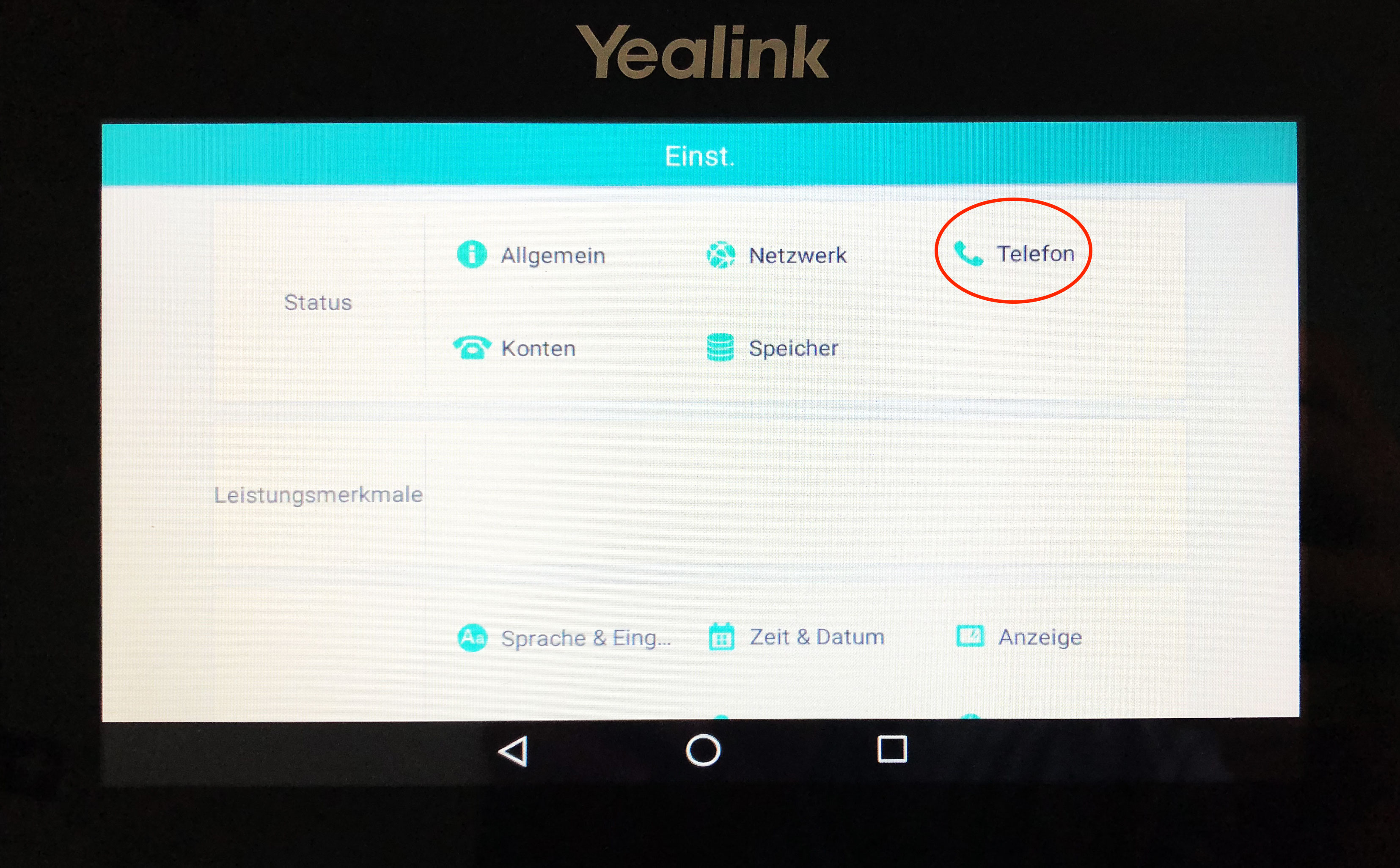 Wo finde ich die MAC Adresse meines Yealink Telefons ? - macphone.de - STARFACE in der Cloud