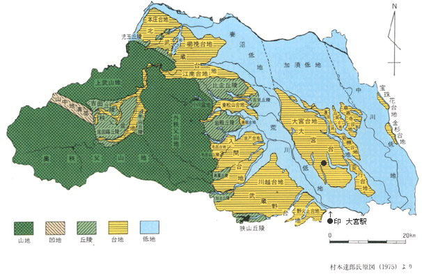 氷川神社 武蔵国一の宮 全国史跡巡りと地形地図