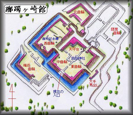 武田氏館(山梨県) - 全国史跡巡りと地形地図 武田氏館(山梨県) - 全国史跡巡りと地形地図