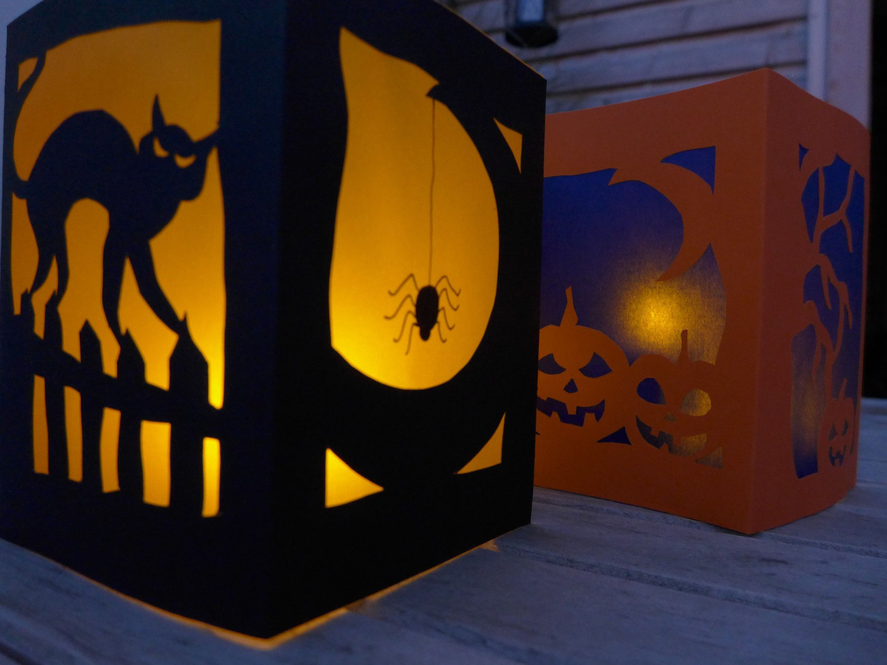 Halloween - Dekoration aus Papier - DIY-Projekt - natalehle.de - Unikate aller Art