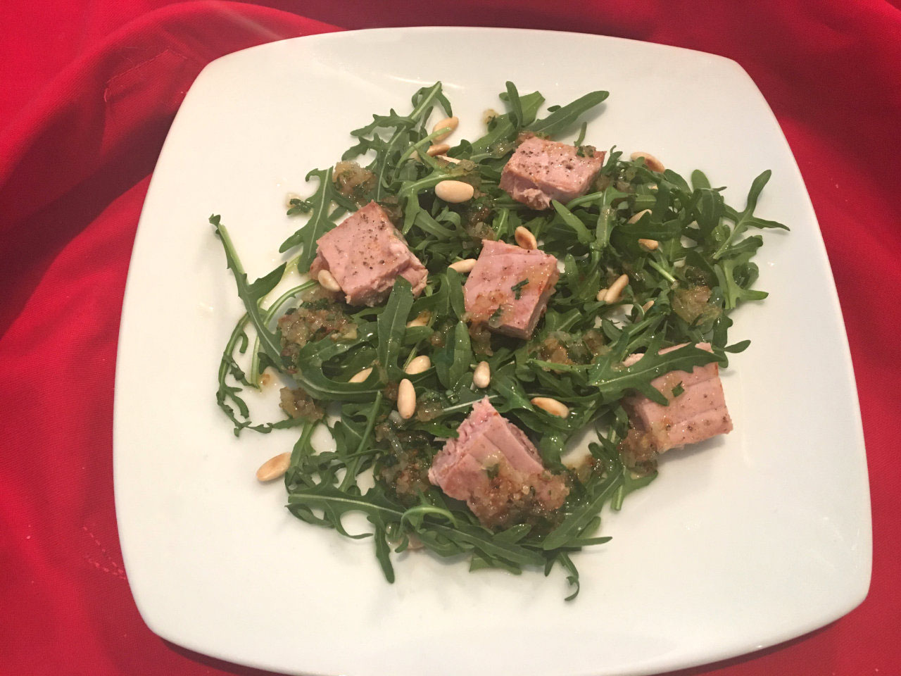 Thunfisch auf Rucola - Food Blog Kochphilosophen