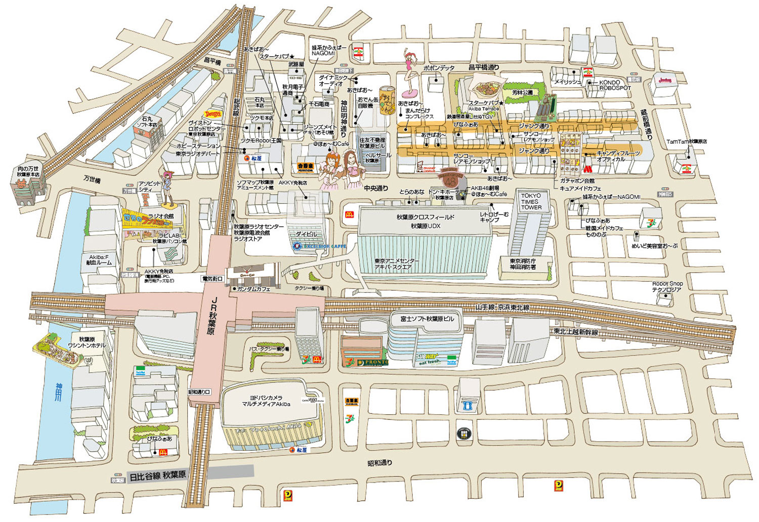 手書きイラストマップ 地図作成やイラストマップ作成ならmap制作専門 ワークスプレス株式会社