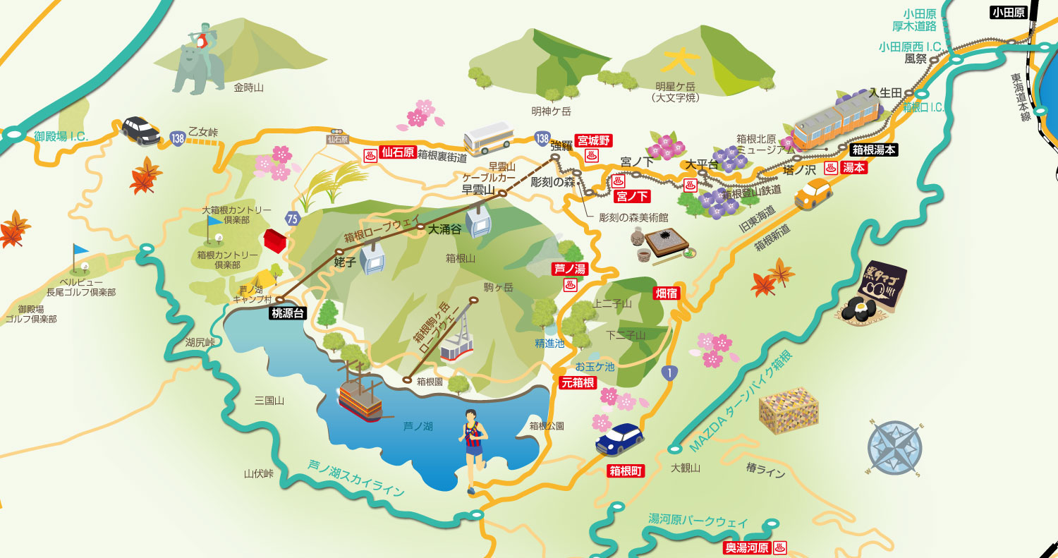 関東 中部地図 イラストマップ ワークスプレス株式会社