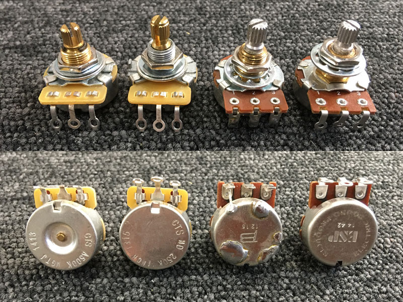 ボリュームポットの選び方 静岡のY.O.S.ギター工房 オーダーメイド・リペア・エフェクター等