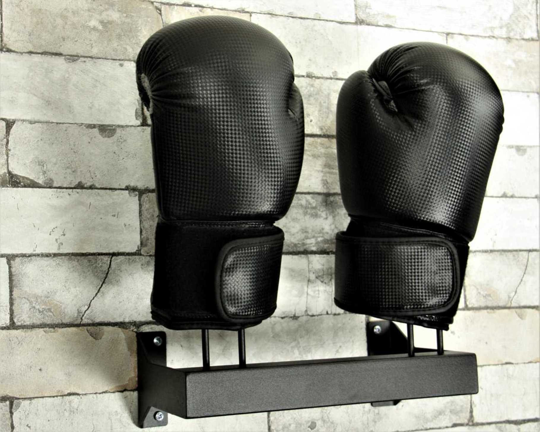Boxing glove racks, wallmounted