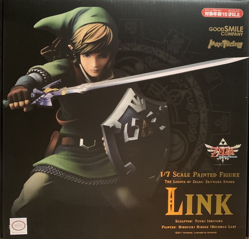 Link 1/7 The Legend of Zelda Skyward Sword Video Game Statue 20cm Good