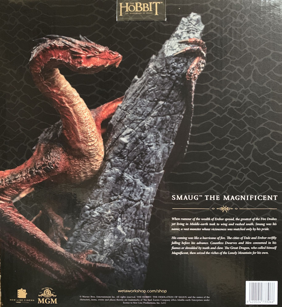 Smaug the Magnificent Der Hobbit Statue 20cm Weta TSCollectibles