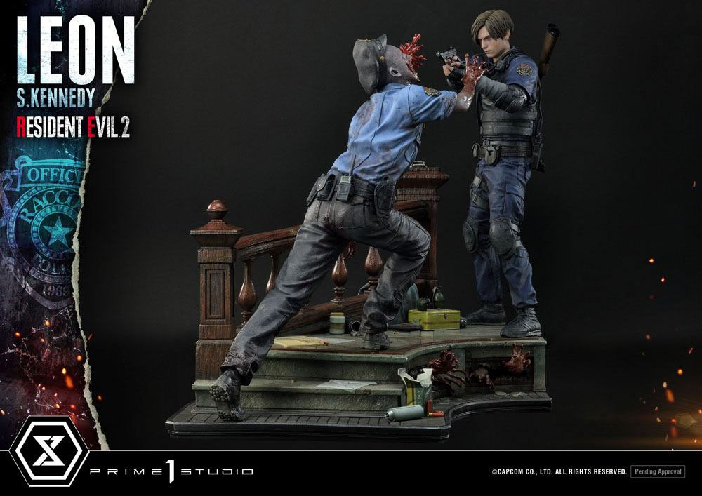 Leon S. Kennedy Resident Evil 2 Statue 58cm Video Game Diorama Prime 1