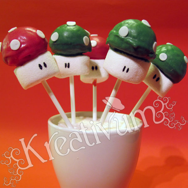 Cake Pops Anleitung Super Mario Pilze Kreativum Tortendesign Kurse