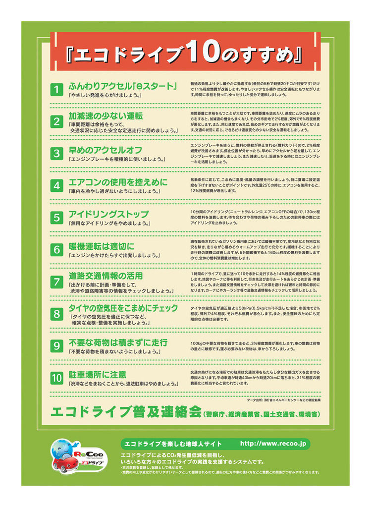 11月は エコドライブ を意識しよう 人と車の安全な移動をデザインするシンク出版株式会社