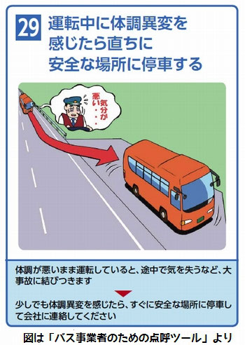 体調悪化時の措置を指導していますか 人と車の安全な移動をデザインするシンク出版株式会社