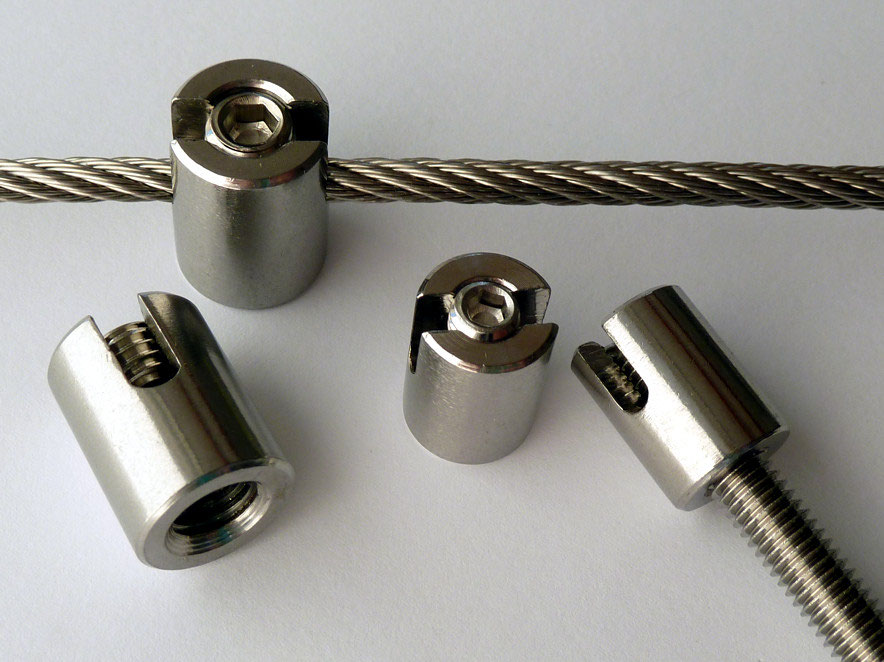 Wire Rope Terminal Stopper Seilsysteme + Abspannungen aus Edelstahl