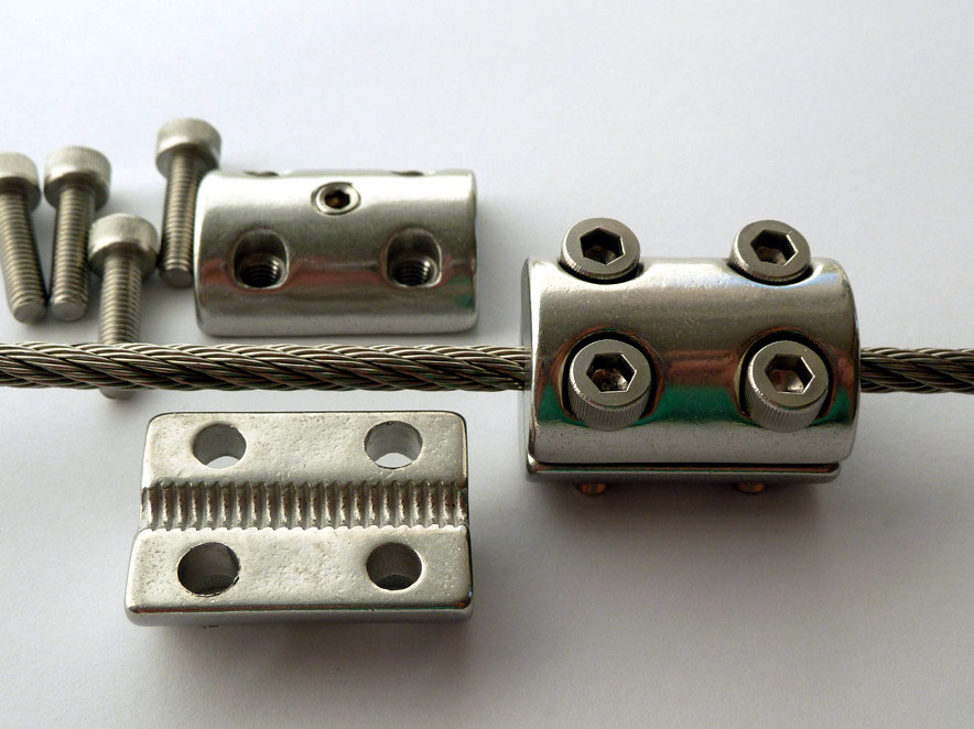 Wire Rope Stopper Seilsysteme + Abspannungen aus Edelstahl