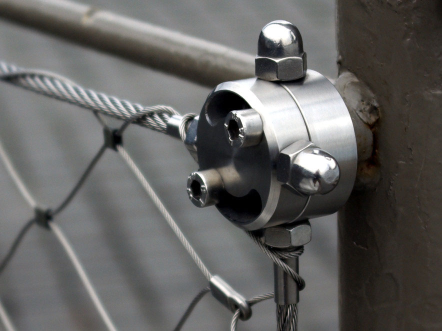 Wire Rope Cross Clamps Seilsysteme + Abspannungen aus Edelstahl