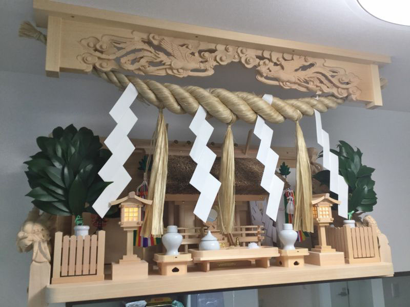 茅葺神棚伊勢神宮