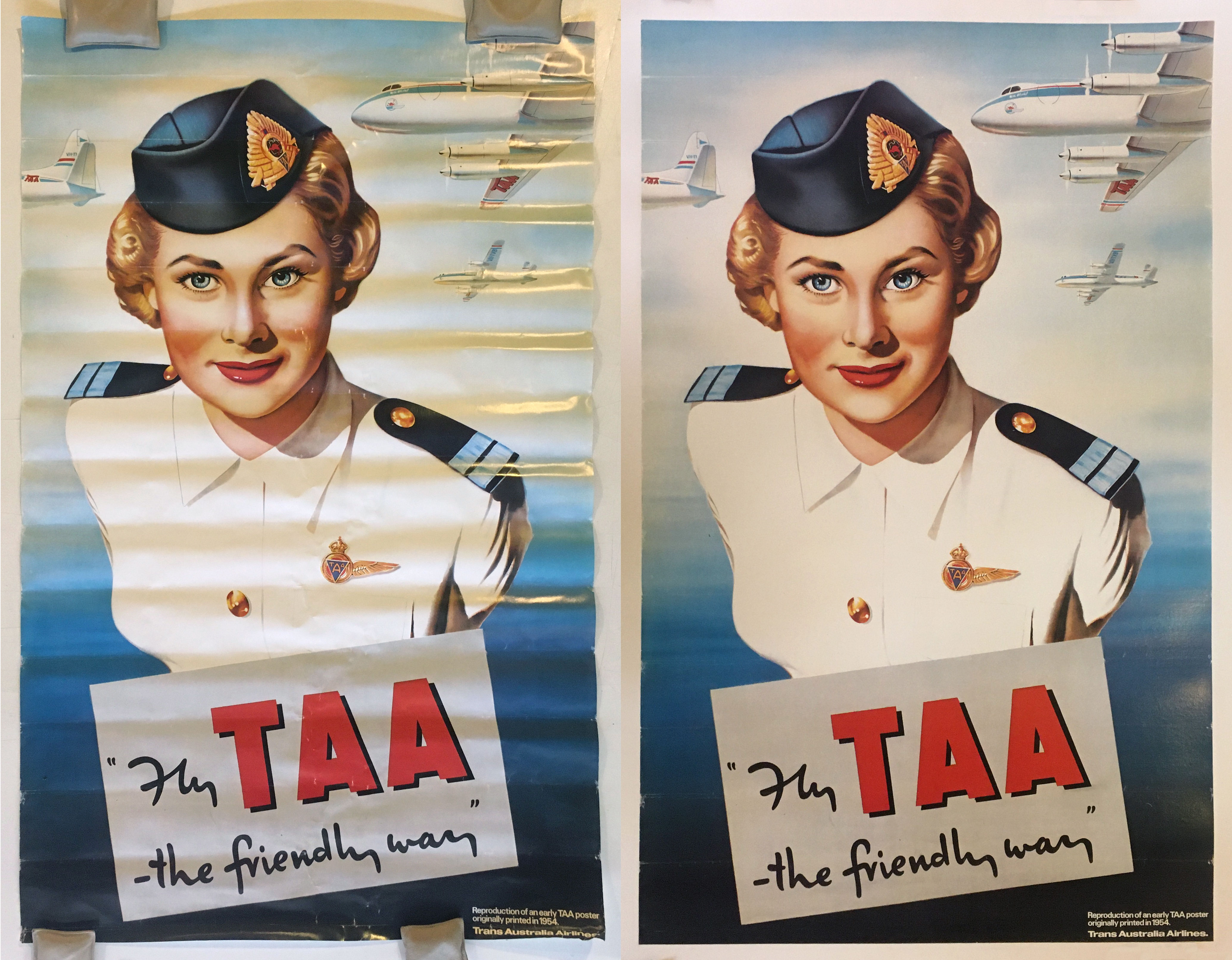 Conservation & Restoration Original Vintage Airline Posters