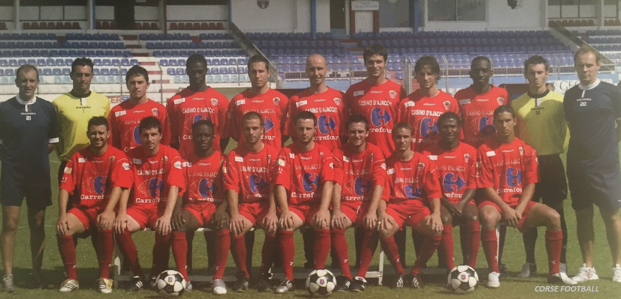 AC AJACCIO ANCIEN Maillot Football Officiel T.Adulte M ACA Corse EUR 14