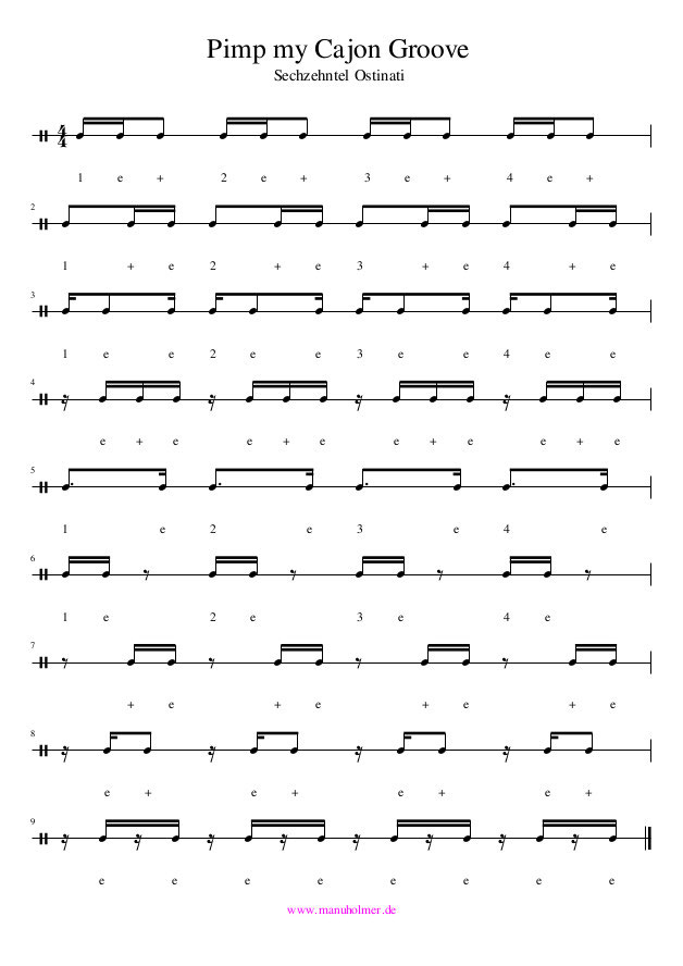 Begeistere mit coolen Cajon Rhythmen Pimp My Groove Spielkonzept für