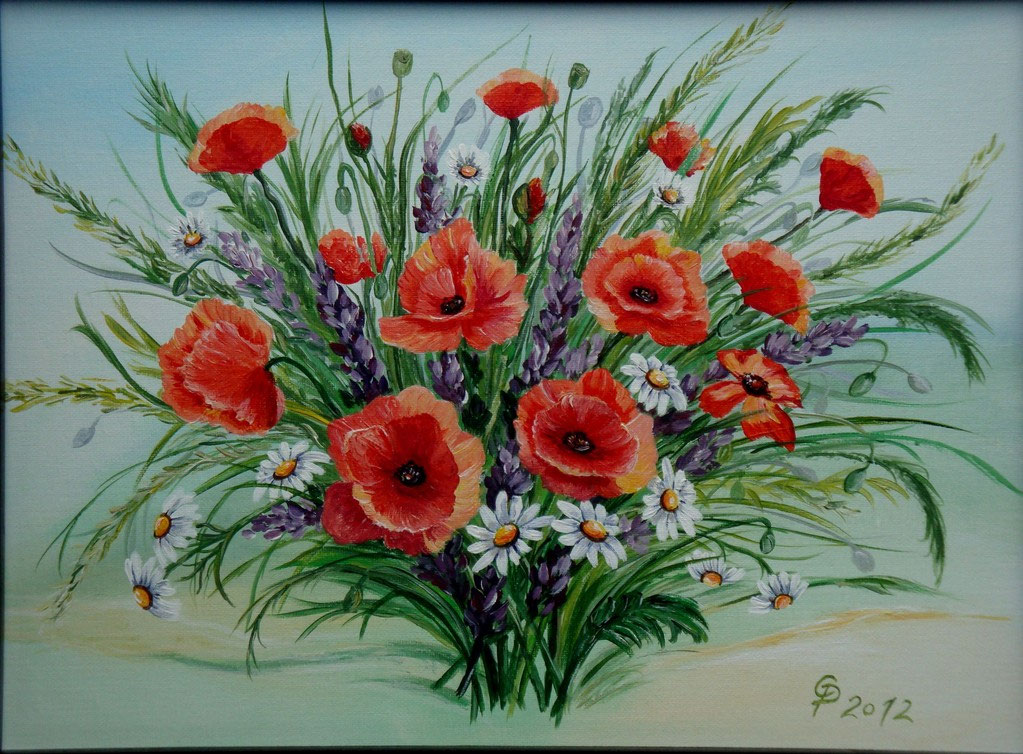 Blumenmotive 3 - christineposer-malereis Jimdo-Page!