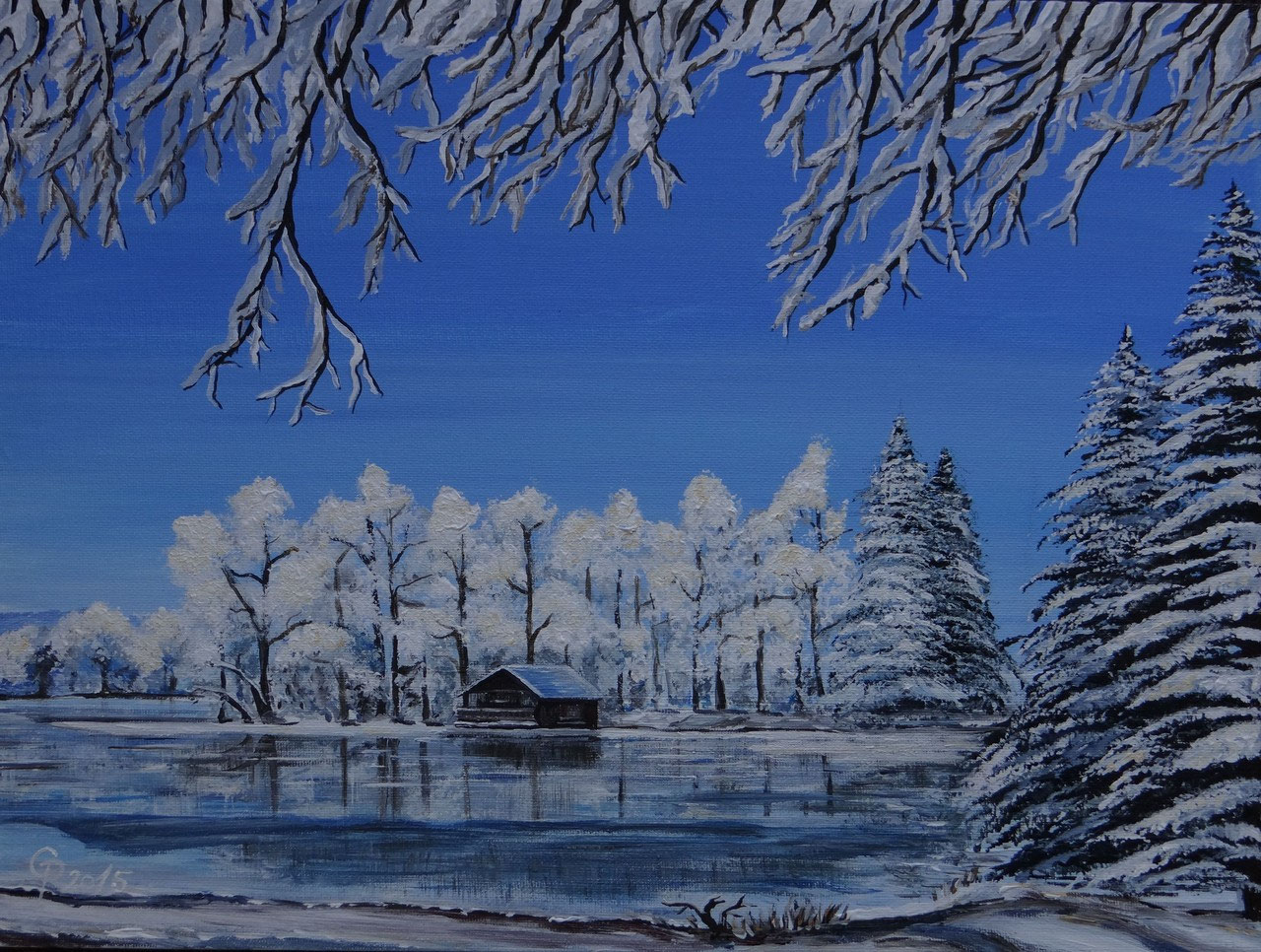 Wintermotive - christineposer-malereis Jimdo-Page!