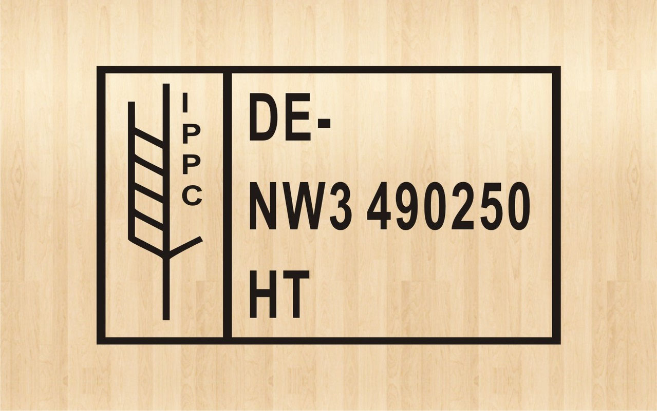 ISPM Nr. 15 IPPC Brennstempel Brennstempel Brandstempel