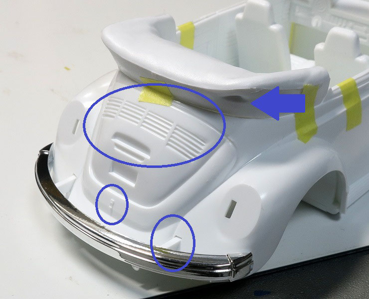 VW ビートル カブリオレ製作記 ①ちゃんと仮り組み。 - 1/24に VW ビートル カブリオレ製作記 ①ちゃんと仮り組み。 - 1/24に