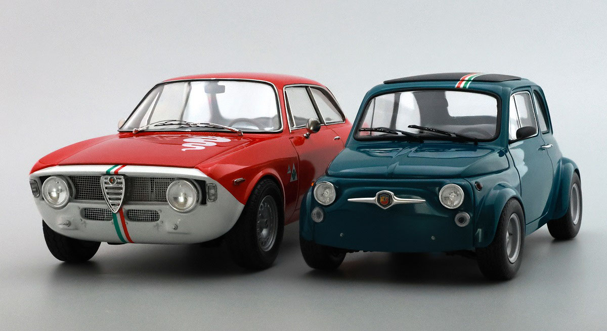 FIAT ABARTH 695SS 製作記 ④完成作品画像 - 1/24に夢中！（模型