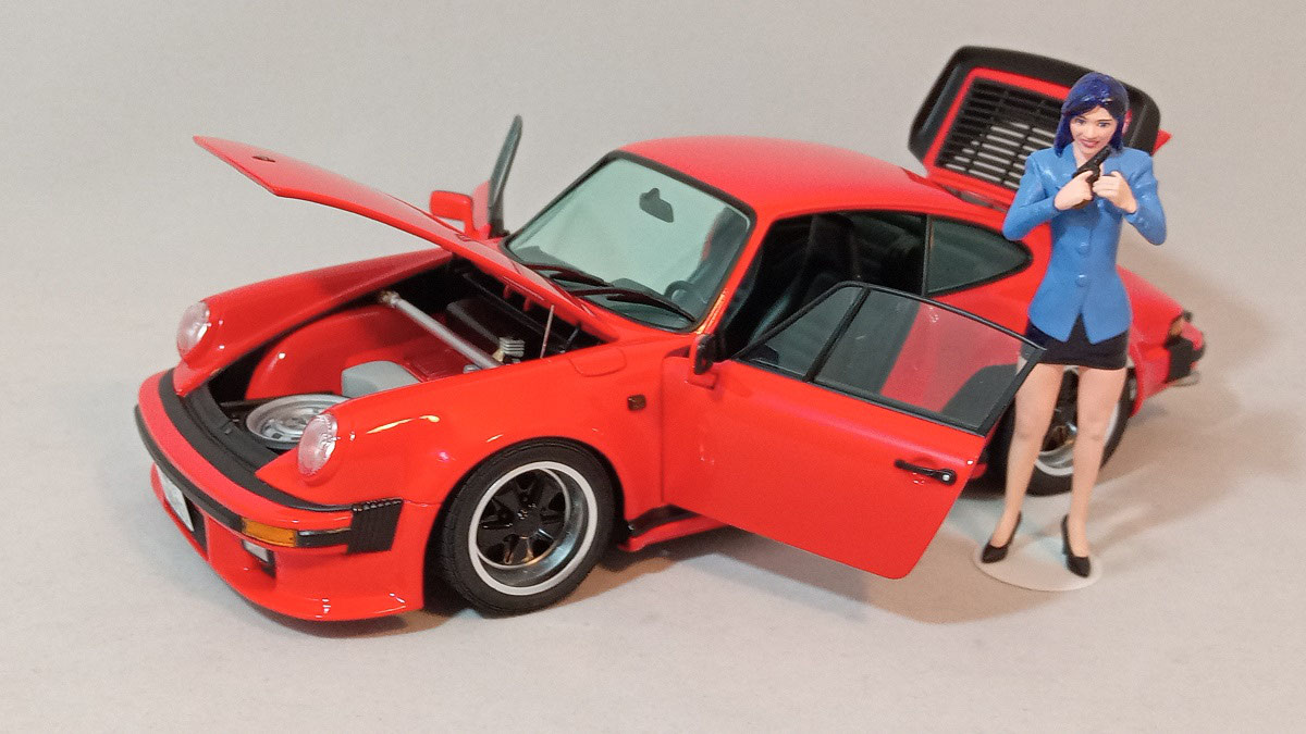 VF3264 希少！ポルシェ 911R 1/18 モデルカー ミラー折れあり