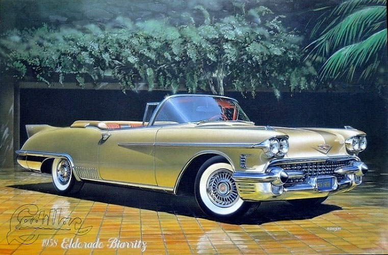 ブリキ  玩具   キャディラック　エルドラド  アメ車　オープンカー ブリキ 玩具 キャディラック エルドラド アメ車 オープンカー