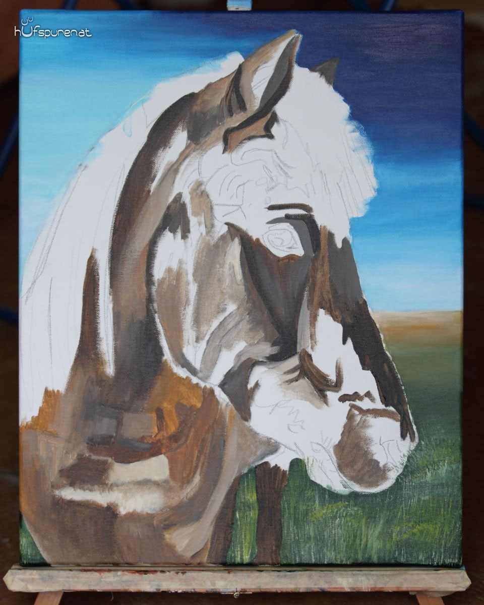 Ein Gemälde von Isländer Villingur - Hufspuren