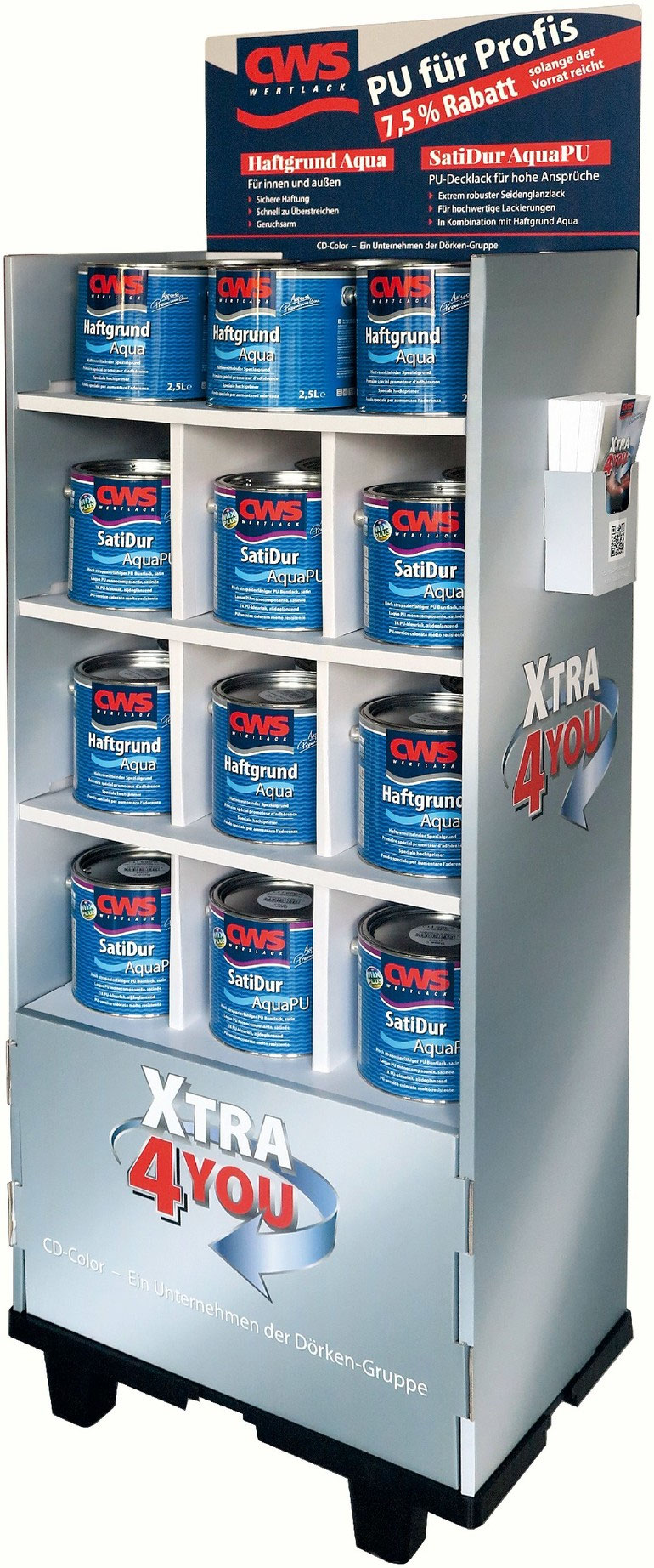 Bodendisplays aus Pappe bedrucken - Stemmler Display Group