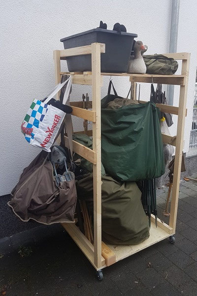 Material - Ordnung - Transport - Lockjagd auf Krähen