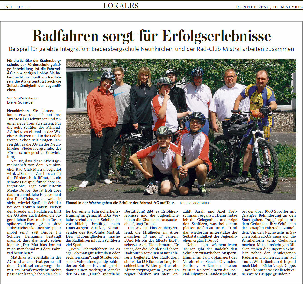 Biedersbergschule Und Rc Mistral Rc Mistral Neunkirchen E V