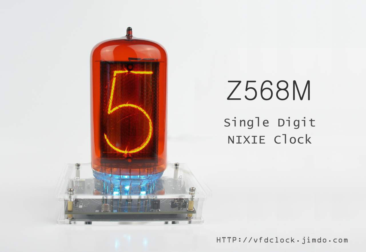 最安 Z586M Huge Single Digit NIXIE Tube Clock-Pluggable-USB その他