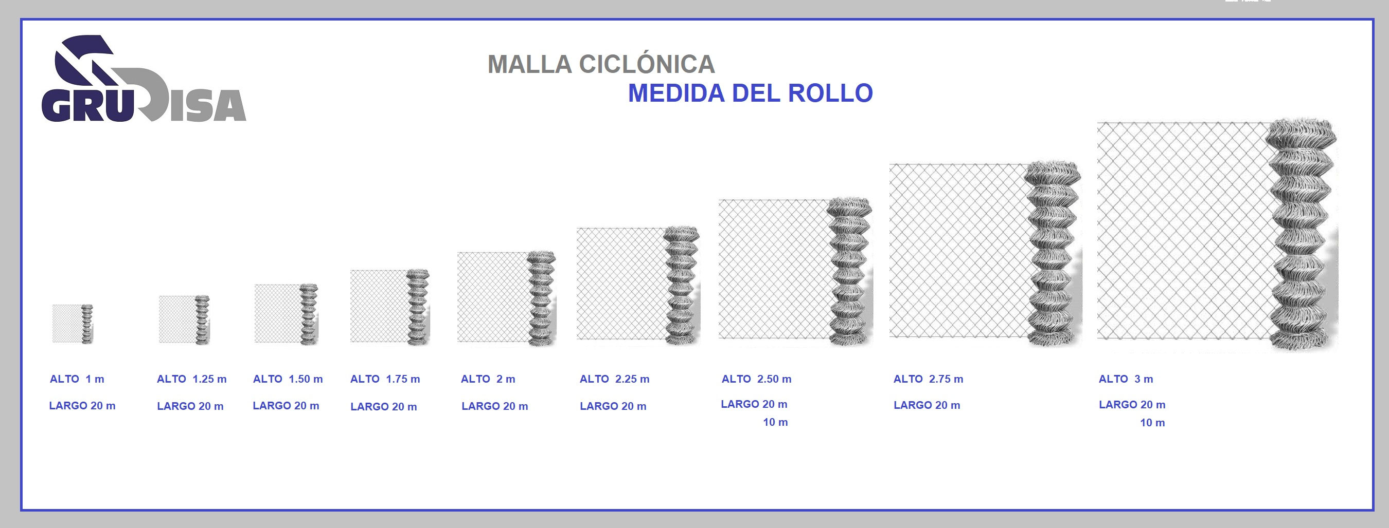 Cuantos Metros Trae El Rollo De Malla Ciclonica