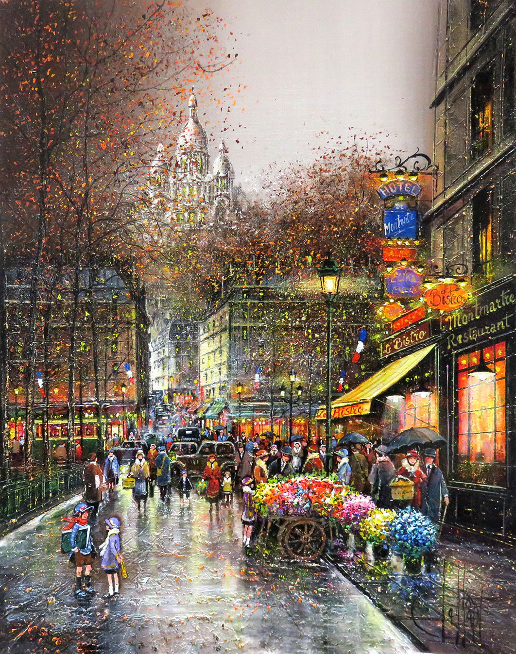 秋のパリ、モンマルトル - Official Website Artist painter