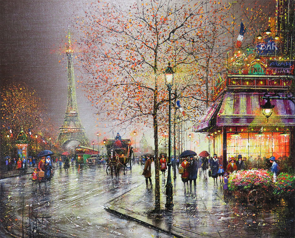 秋のパリ、エッフェル塔 - Official Website Artist painter