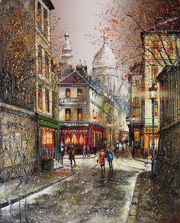 秋のパリ、モンマルトル - Official Website Artist painter