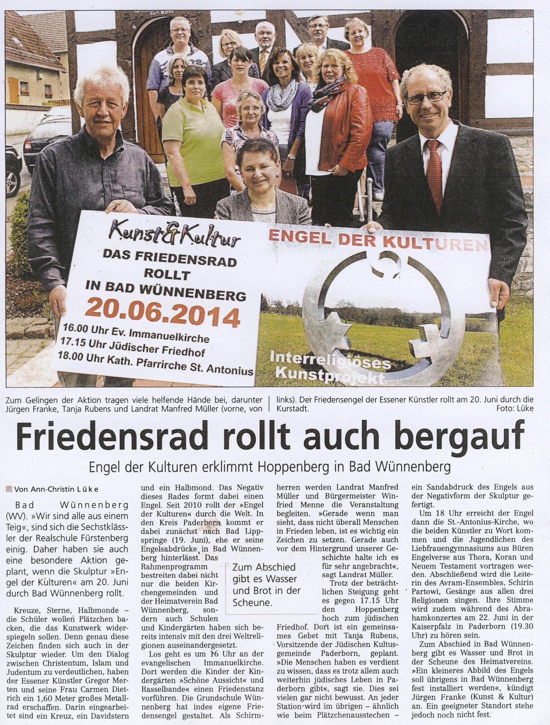 ENGEL DER KULTUREN - Kunst und Kultur in Bad Wünnenberg