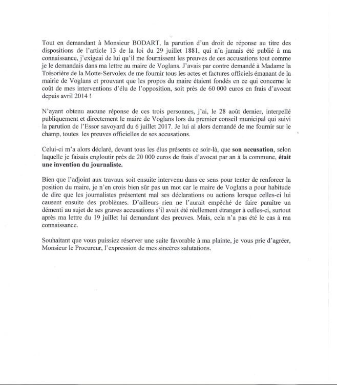 20 000 Euros Par An Un Gros Mensonge Et Une Plainte Pour Diffamation Lebulletinvoglanais